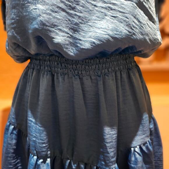 Steve Madden Dress Small Feminine Romantic Ruffle Coastal Boho Chic Party Date - Picture 11 of 12